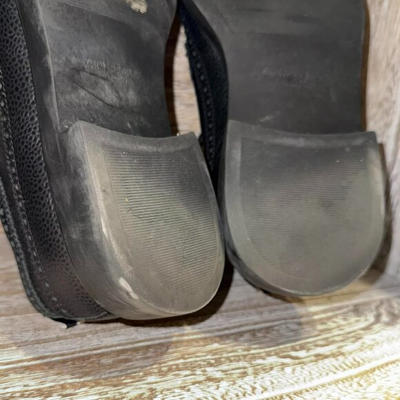 Thom Browne Pebble Leather Longwing Wingtip Oxford Brogues Rubber Sole - Picture 9 of 13